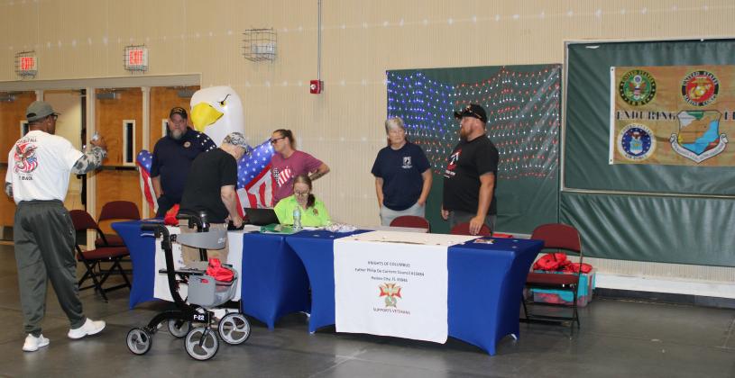 Osceola veterans were welcomed to the Kissimmee Civic Center on Saturday and received a variety of services, information, and food. PHOTO/TERRY LLOYD