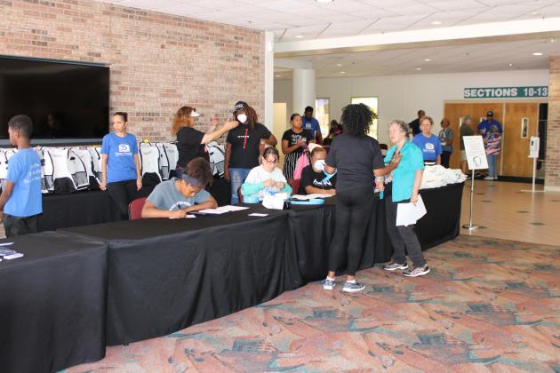 Osceola veterans were welcomed to the Kissimmee Civic Center on Saturday and received a variety of services, information, and food. PHOTO/TERRY LLOYD