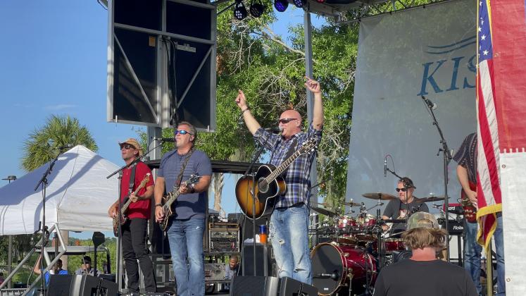 Sister Hazel, laying down some pre-fireworks jams Monday at Kissimmee Lakefront Park. PHOTO/CHRIS MILLER