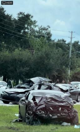 The Camry struck a southbound Dodge Challenger driven by a Kissimmee man at 12:38 p.m. Saturday, FHP said. PHOTO/FACEBOOK