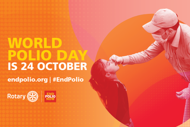 Rotary International and, locally, the Rotary Club of Kissimmee West, has made one of their missions to eradicate the disease of Polio in the world, and especially in the United States.