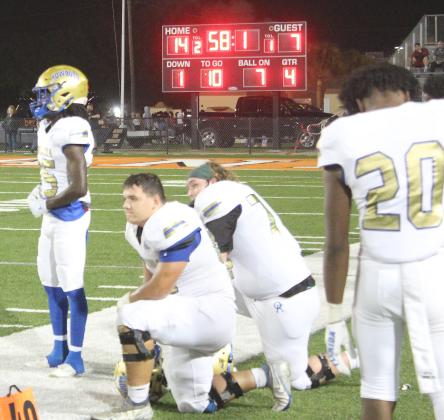 The finality of Osceola’s 14-7 state semifinal loss to venerable Lakeland sets in on some Kowboys players Friday. PHOTO/KEN JACKSON