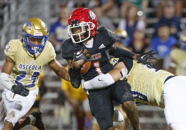 Jayden Bradford was part of an Osceola High secondary that made the All-County team as a unit. PHOTO/RON MATAY