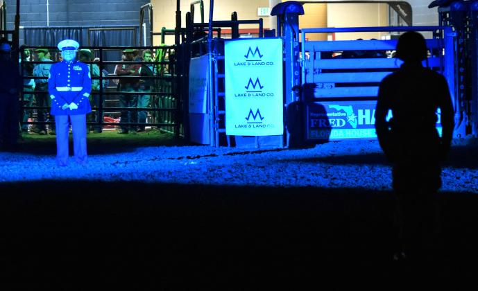 Part of the Silver Spurs Rodeo is an annual tribute to the country and those who protect it. PHOTO/KATIE WILLIAMS