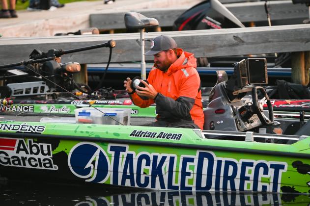 Adrian Avena of Vineland, New Jersey, weighed in five scorable largemouth bass totaling 26 pounds, 5 ounces, to grab the early lead for Group B after their Day 1 of the Major League Fishing (MLF) Bass Pro Tour B&W Trailer Hitches Stage One on the Kissimmee Chain Presented by Grundéns Tuesday.
