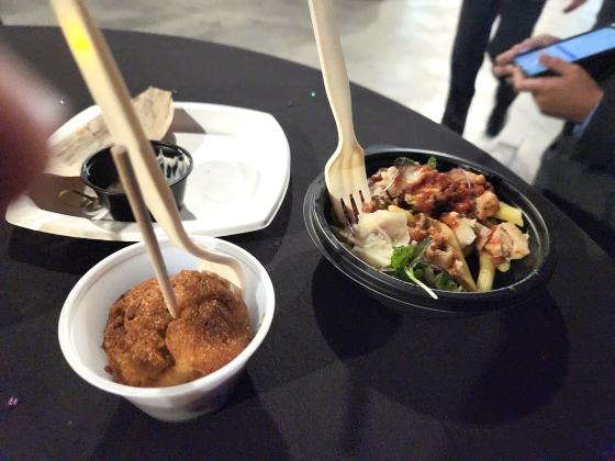 Tapas for your tummies, at Friday's Help Now of Osceola fundraiser at Osceola Heritage Park. PHOTOS/KEN JACKSON