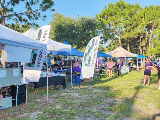 A number of vendors came out Saturday to support the inaugural Drowning Awareness 5K Run. PHOTO/KEN JACKSON