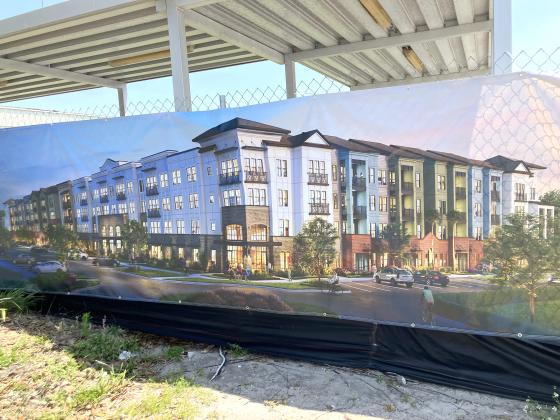 A rendering of Allen Apartments, which broke ground last week. PHOTO/DAVID CHIVERS