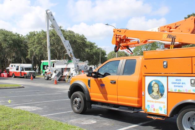 Representatives of Osceola Emergency Management, Kissimmee Utility Authority, Orlando Utilities Commission, and the Red Cross were provided storm readiness information at the county’s annual hurricane preparation event Saturday at Kissimmee Civic Center. PHOTOS/TERRY LLOYD