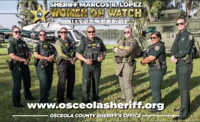 With just 63 females among the Osceola County Sheriff’s Office’s 498 sworn personnel, Sheriff Marcos Lopez is trying encourage more women to pursue law enforcement as a career — because they can do it. PHOTO/SHERIFF'S OFFICE