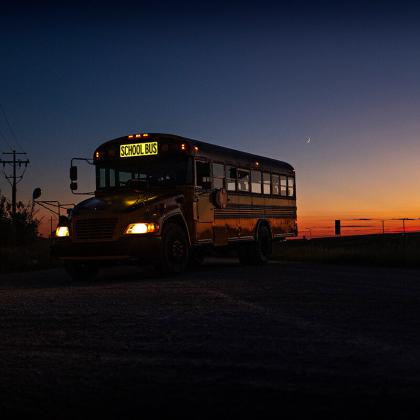 While the state legislature passed a measure to give high school students more sleep, educators question how to implement it as it relates to school bus routes. PHOTO/FIRST LIGHT SAFETY