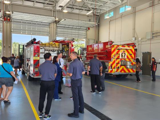 Inside the bay at brand-new Station 67. PHOTO/KEN JACKSON