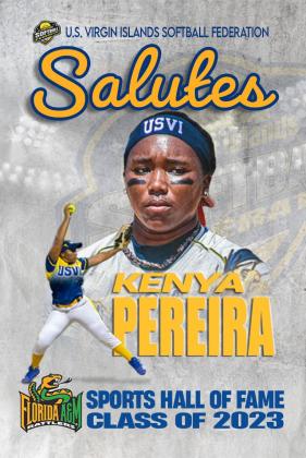 Pereira's playing career continues as a member of the U.S. Virgin Islands' national softball team. SUBMITTED PHOTO