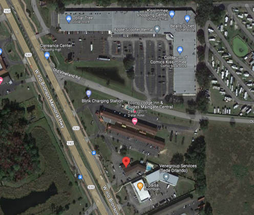 The Osceola County Sheriff's Office is investigating a Wednesday morning shooting at a West 192 hotel. The gunman is still at large. GOOGLE MAPS