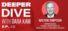 State Agriculture Commissioner Wilton Simpson joined “A Deeper Dive with Dara Kam,” a News Service of Florida podcast, recently to talk about the state’s revived gaming compact with the Seminole Tribe, and Gov. Ron DeSantis’ veto of his $100 million for a land-protection program.
