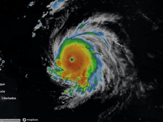 The National Hurricane Center declared Lee a Category 5 hurricane at 11 p.m. with 160 mph top winds -- and it doesn't appear to be done. PHOTO/WEATHER UNDERGROUND