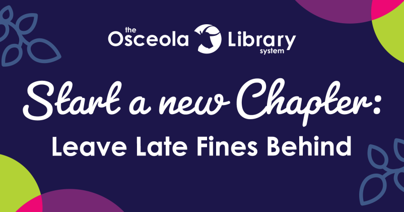 "Start A New Chapter" with the Osceola Library System.