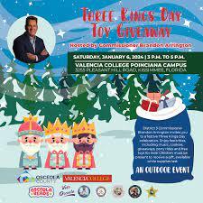 Celebrate Three Kings Day with Commissioner Brandon Arrington at Valencia College Poinciana on Jan. 6!