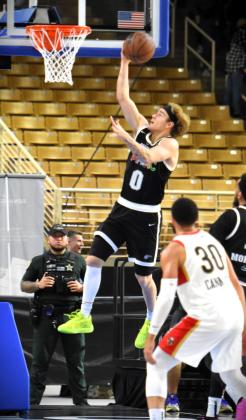 Mac McClung and the high-flying Osceola Magic set a franchise scoring record in Thursday's 153-130 win over the Westchester Knicks. PHOTO/KATIE WILLIAMS