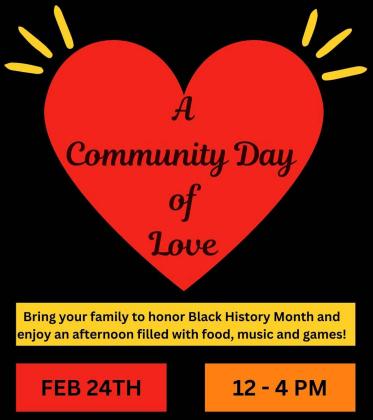 The City of St. Cloud presents A Community Day of Love to honor Black History Month on Saturday, Feb. 24 from 12-4 p.m. at Hopkins Park. This family friendly event features food, music, games and fun.
