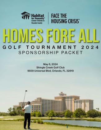 2nd Annual Habitat for Humanity Homes Fore All Golf Tournament — May 6