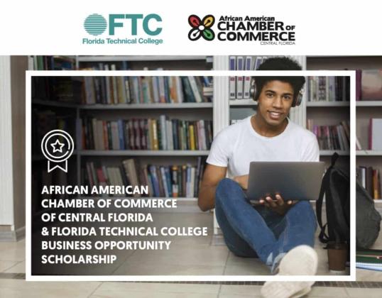 This full-tuition scholarship is offered to a Black leader in the community who aspires to have his or her own business. FLORIDA TECHNICAL COLLEGE