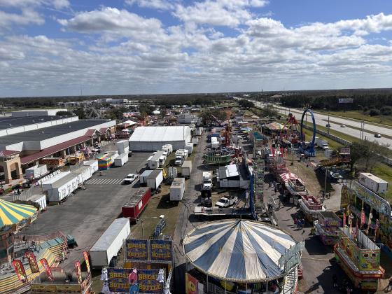 A look at the Osceola County Fair — from in the air. PHOTO/THOMAS OUELLETTE