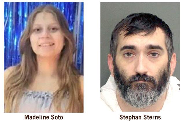 Left, Kissimmee's 13-year-old Madeline Soto's body was recovered March 1 in St. Cloud. No charges yet have been specifically filed in her murder. PHOTO ORANGE COUNTY SHERIFF'S OFFICE Right: In the first update in the case of the death of a Kissimmee teenager in nearly a week, the man — the girl’s mother’s boyfriend — has been charged with 60 more crimes. PHOTO OSCEOLA CORRECTIONS' DEPARTMENT
