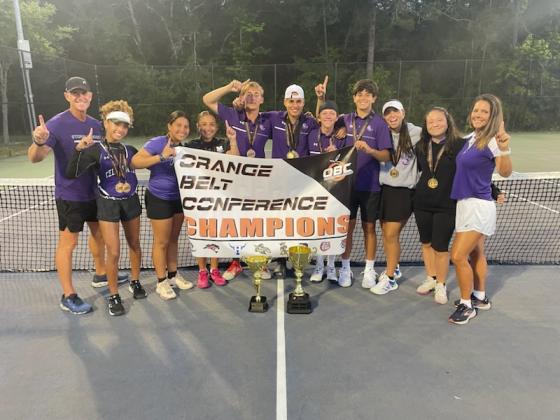 Celebration picked up 16 valuable team points as both the boys and girls tennis teams took Orange Belt Conference championships. PHOTO/RYAN ADAMS