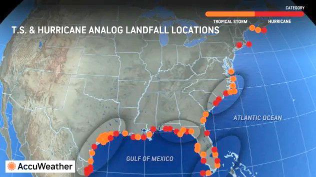Accuweather named some likely landfall locations for 2024 — South Florida, the Outer Banks and northern Gulf coast.