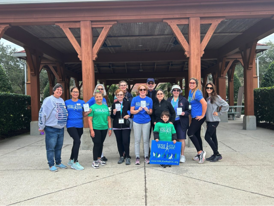 Lydia Rivera (second from left in group shot) is the newest AARP Walk with a Doc Kissimmee Board of Directors member. SUBMITTED PHOTO