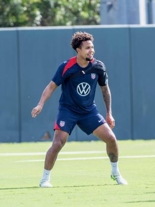 Weston McKennie the Juventus star enjoys the Central Florida weather.