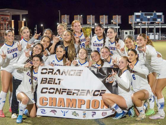 Harmony's victory in the Orange Belt Conference girls soccer tournament during the winter helped the Longhorns keep the lead in the OBC team title race entering the spring. FILE PHOTO