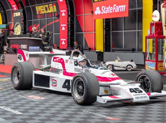 Some open-wheel 1990s Indy Cars sold for more than anticipated to the delight of bidders. PHOTO/TAYLOR MCFEE