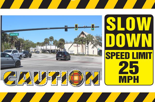 The speed limit on Main Street -- like this stretch where it's currently 40 mph -- Broadway and Emmett Street to John Young Parkway, will be lowered to 25 mph on March 31. PHOTOS/KEN JACKSON