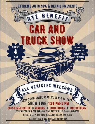 The second Hickory Tree Elementary Annual Car and Truck Show takes place on Sunday, May 4 from 1:30-5 p.m. at Cornerstone Church.