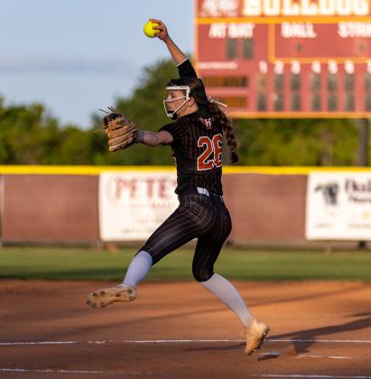 Lindsay Green pitched a gritty game for Harmony, giving up three hits. (Photo/Taylor McFee)