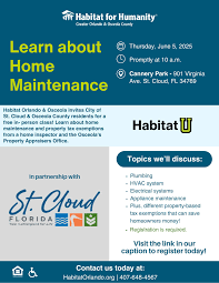 The City of St. Cloud presents Habitat U, a way to prep your home ahead of hurricane season.