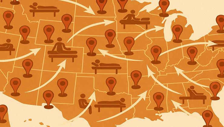 Experts say an estimated 13,000 businesses nationwide bolster an illicit massage industry believed to be worth as much as $4 billion. (Graphic AI generated)