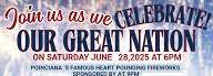 Get ready to celebrate America at Association of Poinciana Village’s (APV) Spectrum Fireworks Spectacular on Saturday, June 28 at the Amphitheater at Vance Harmon Park.