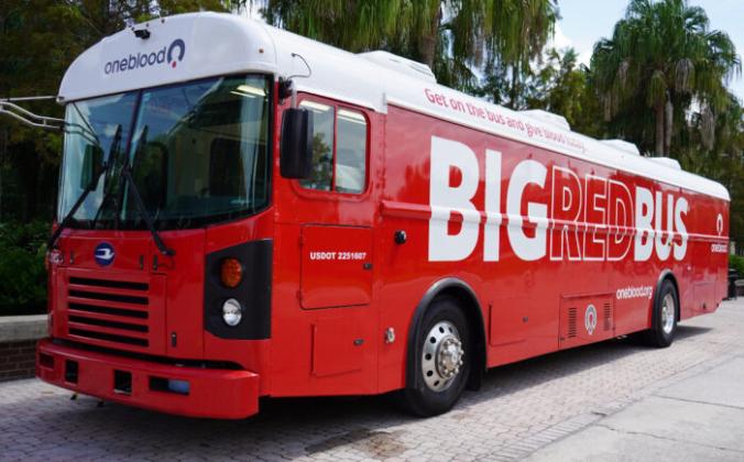 Celebrate America by saving lives. See where the Big Red Bus will be around St. Cloud the first weekend of July. (Photo/KnightNews)