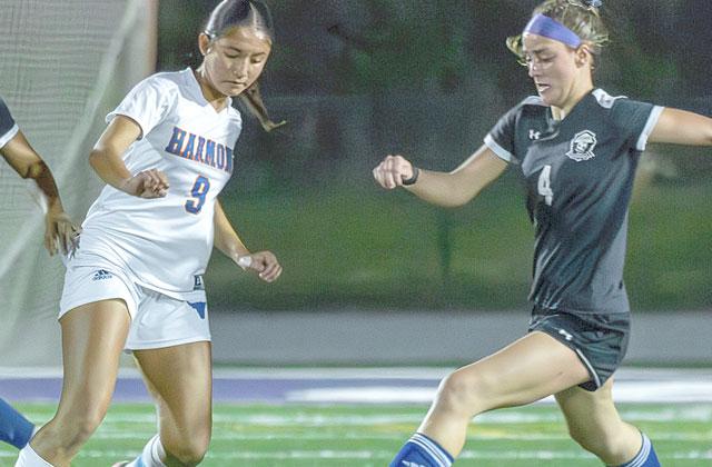 Harmony forward Gabriella Guzman scored 20 goals for the Longhorns, and now has 60 career tallies heading into her senior season. (File Photo)