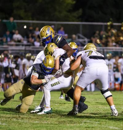Viera running back Duke Butler gained just 65 yards on 21 carries because of the Osceola defense, who turned in a winning effort. (Photo/Taylor McFee)