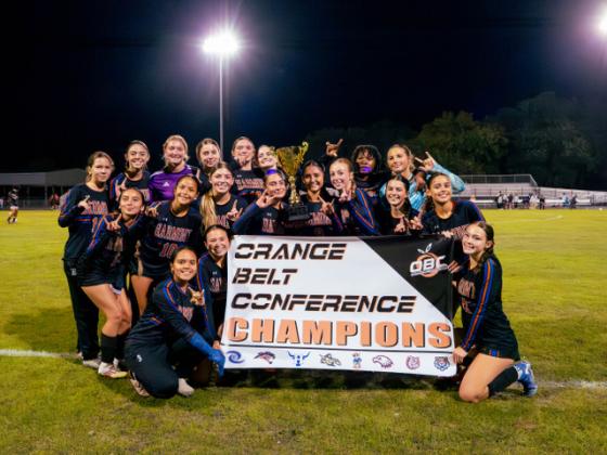 The Harmony Longhorns successfully defended their OBC girls soccer championship Friday with a 3-2 win over Celebration. (Photo/Mario Casamalhuapa)