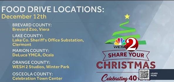 Representatives were on hand taking donations at the St. Cloud Holiday Festival last weekend, and the Osceola County official drop-off location Friday is in the Celebration Town Center.