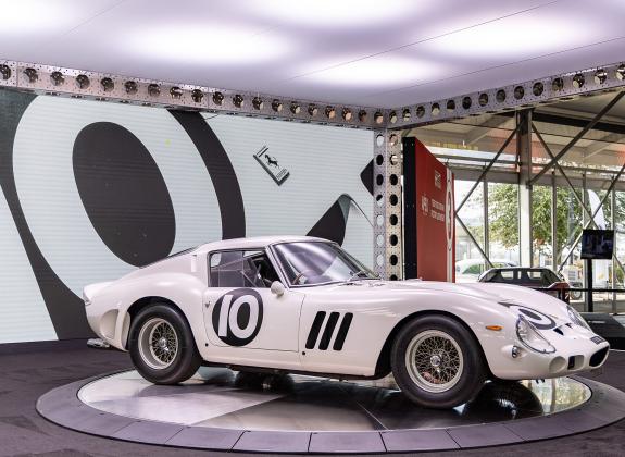The top seller this year at the Mecum Kissimmee auction, as expected, was a 1962 Ferrari 250 GTO, the only factory white example ever produced, which sold for $38.5 million. (Photo/Taylor McFee)