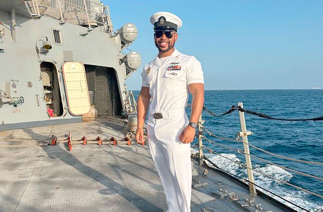 Kissimmee native and Chief Petty Officer Franklin Mateo recently took part in a New York trip to honor the legacy of Cpl. Jason Dunham, his ship’s namesake. (Photo/ Navy Office of Community Outreach)