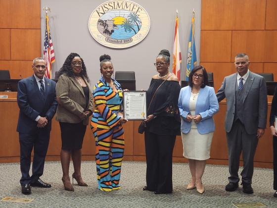 The Kissimmee City Commission followed Tuesday with its own proclamation and a Black History Month celebration. (Photo/Ken Jackson)