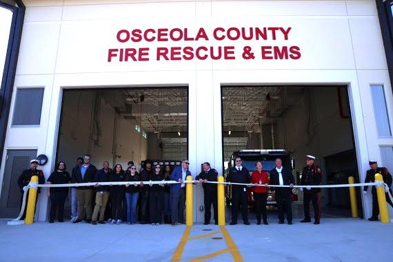 County Commissioners, Osceola County Fire Rescue &amp; EMS, community leaders and project partners gathered Wednesday to officially open new Fire Station 83 on North Marigold Avenue in Poinciana with a traditional “uncoupling” ceremony. (Photo/Osceola County)