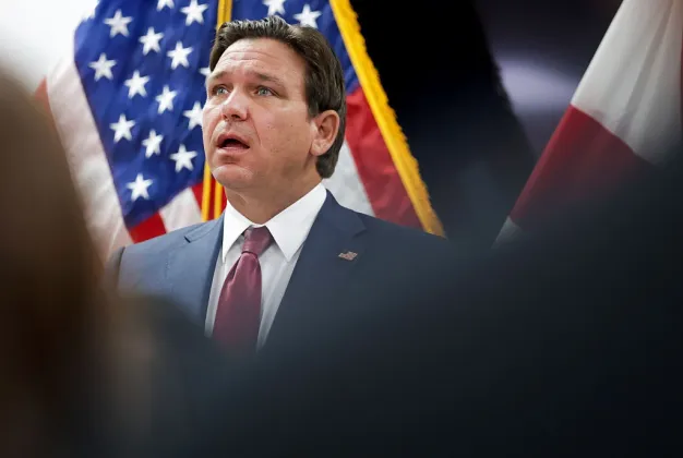 Gov. Ron DeSantis said Monday he will vote for ballot item "Amendment 3" regarding homestead property taxes, but “what the Legislature did wasn't my proposal.”(Photo/Joe Raedle, Getty Images via News Service of Florida)